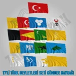 17'li Türk Devletleri Seti Tüm Ölçülerde (Sopasız)