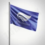 Özel Logolu Raşel - Saten Gönder Bayrağı