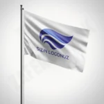 Özel Logolu Raşel - Saten Gönder Bayrağı - Görsel 2